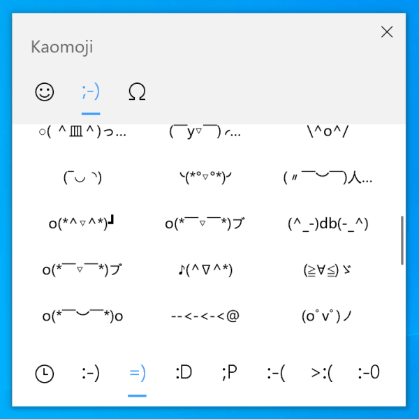 Эмодзи японские каомодзи