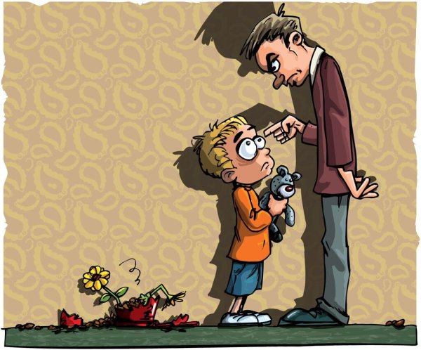 Непослушный ребенок карикатура