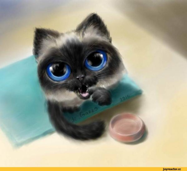 Рыжий кот мультяшный