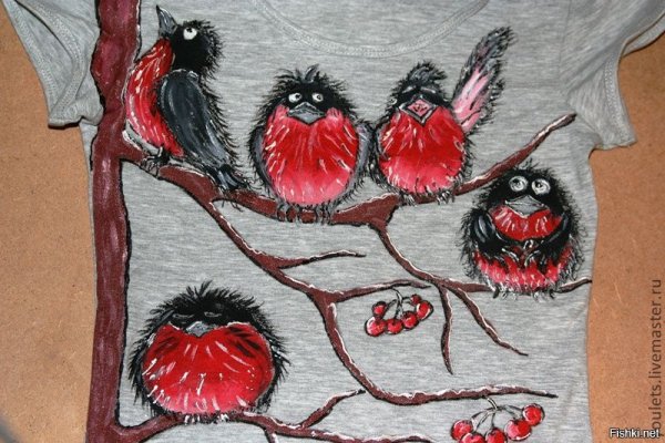 Рисование смешной Снегирь