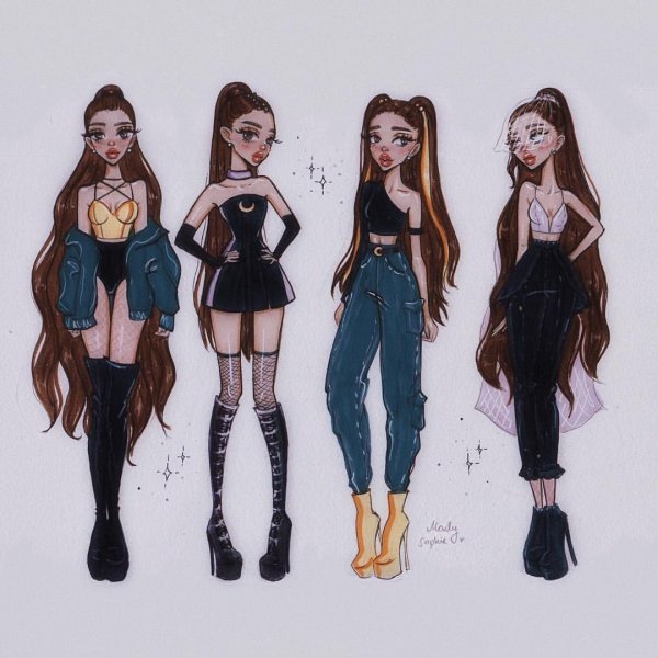 Ариана Гранде арт в полный рост