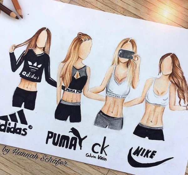 Рисунки девочек в Топе