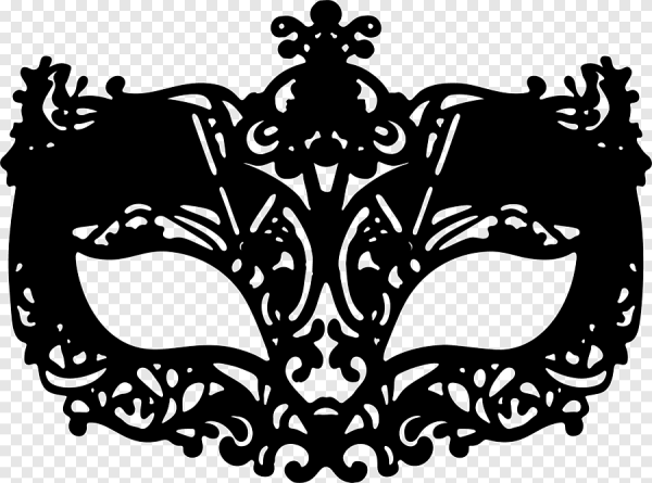 Карнавальная маска силуэт