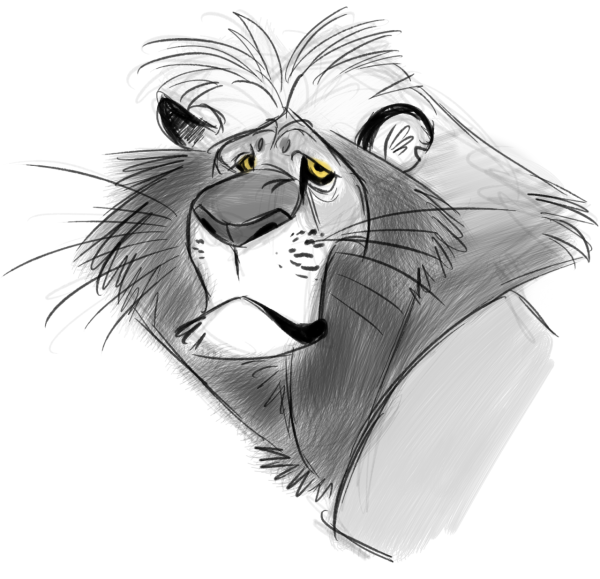 Смешной Лев арт