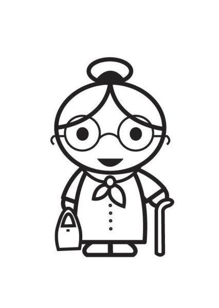 Бабушка рисунок