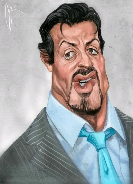 Брэд Питт карикатура