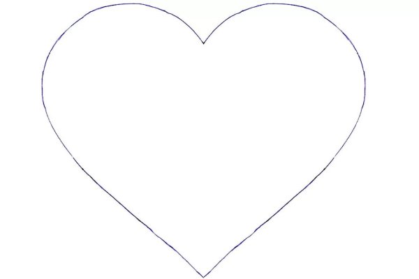 Сердце трафарет для вырезания