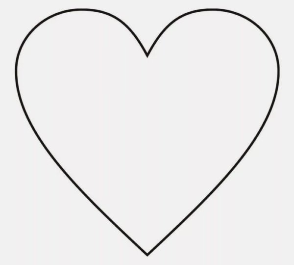 Сердце трафарет