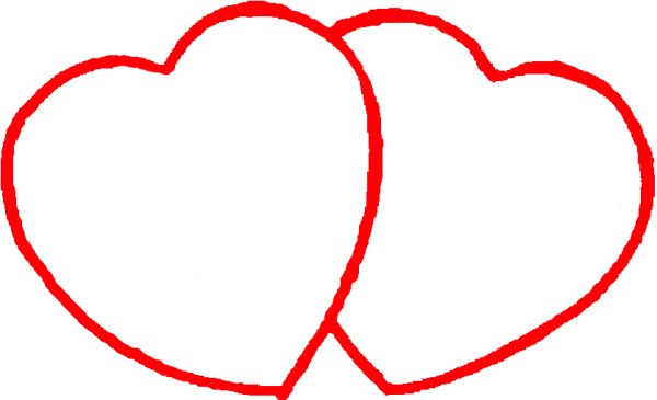 Нарисовать большое сердце