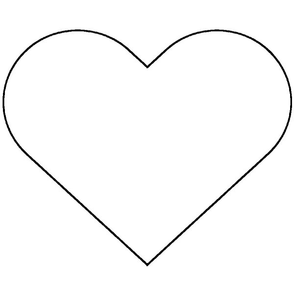 Сердце трафарет