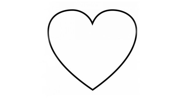 Маленькие сердечки не Раскрашенные