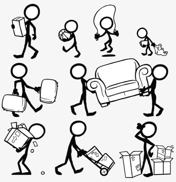 Схематичные рисунки человечков