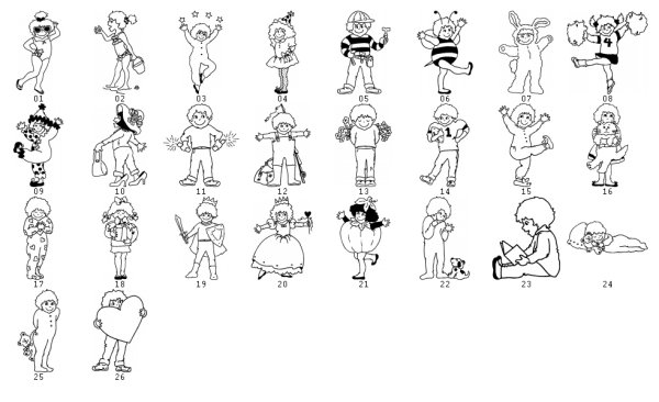 Фигурки смешных человечков