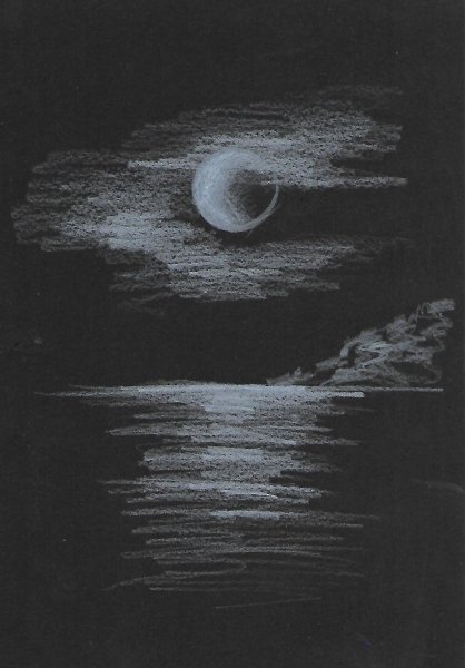 Рисунки на черной бумаге