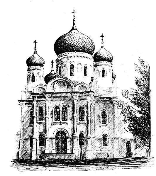 Графика Успенский собор Ярославль