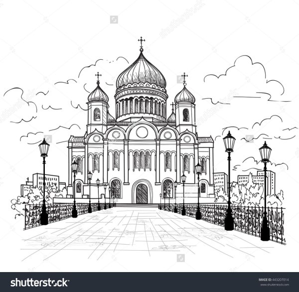 Храм Христа Спасителя в Москве Графика