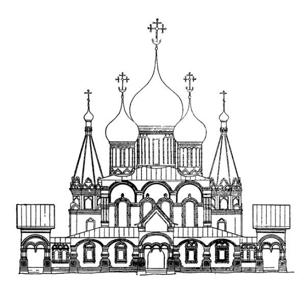 Храм Иоанна Предтечи Ярославль зарисовки