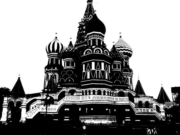 Собор Василия Блаженного силует