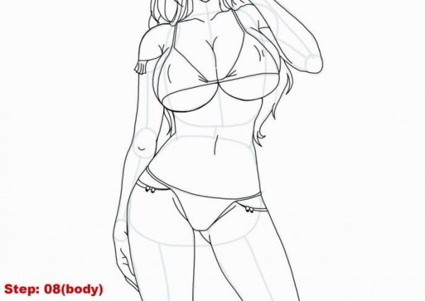 Грудь карандашом