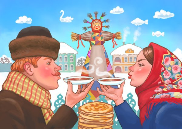Масленица рисунок