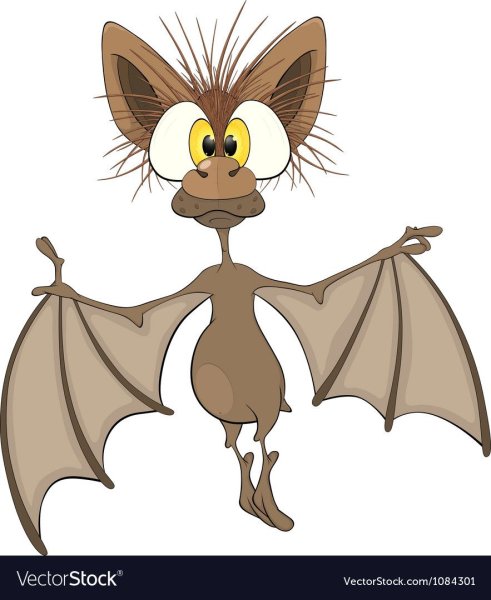 Летучая мышка мультяшка