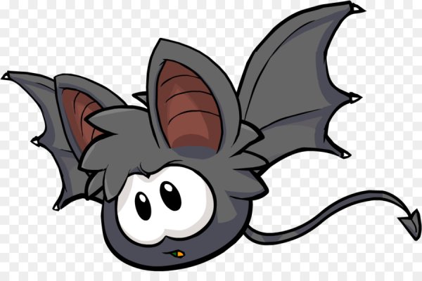 Летучая мышь мультяшная