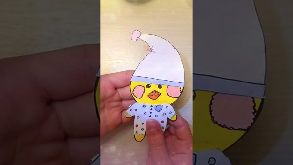 Бумажная уточка лалафанфан из тик тока