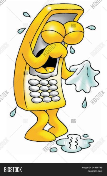 Грустный мобильный телефон