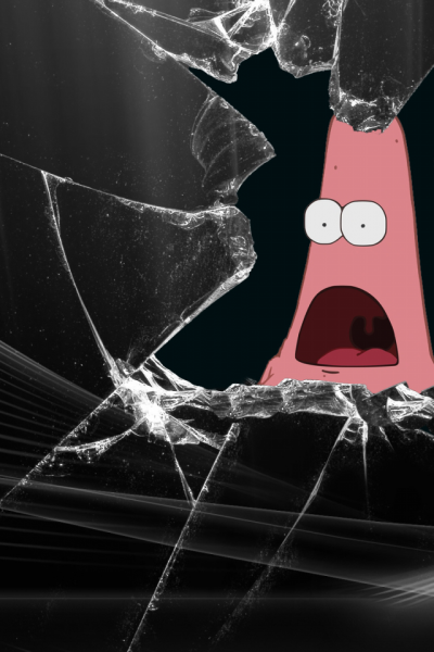 Разбитый экран прикол