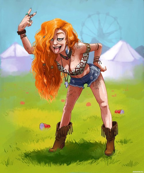 Мультяшные рыжие девушки