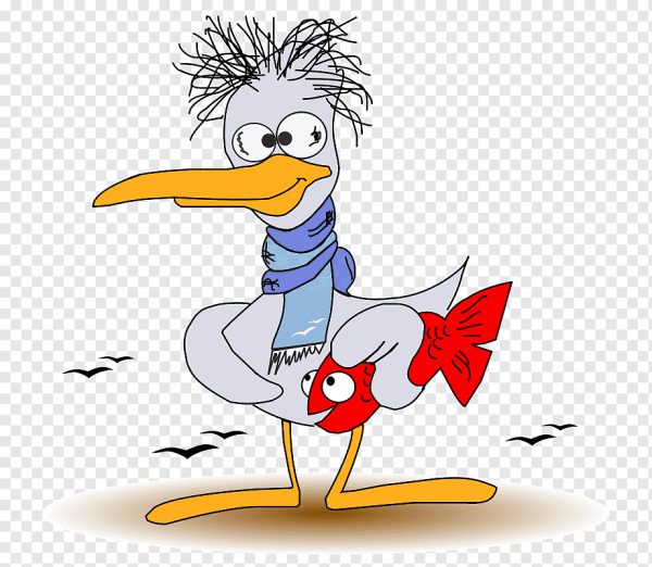 Чайки мультяшные