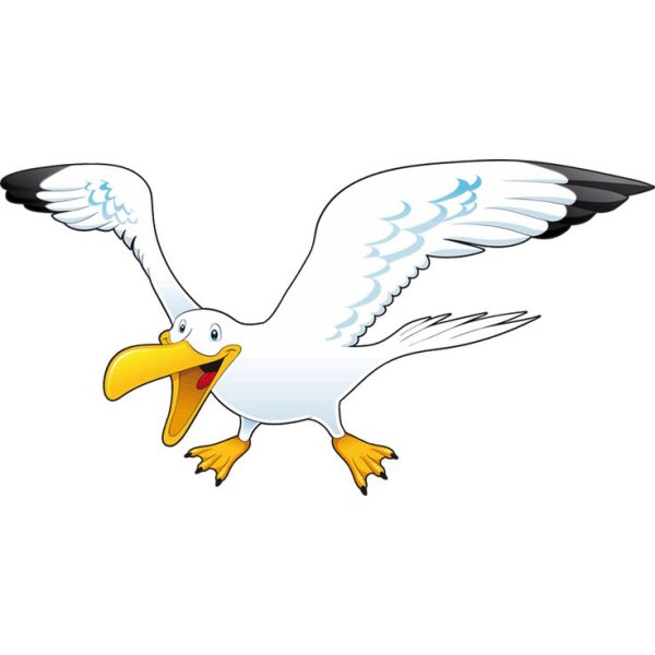 Чайка мультяшная для детей