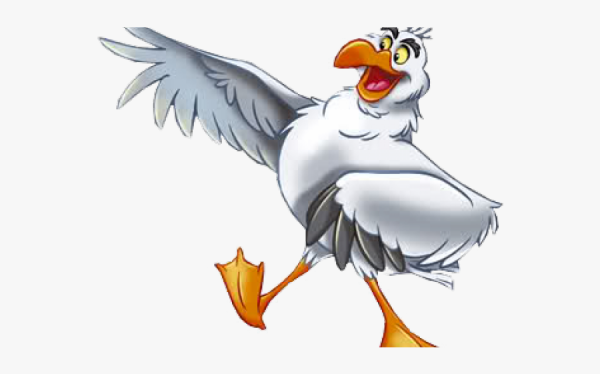 Чайка мультяшная