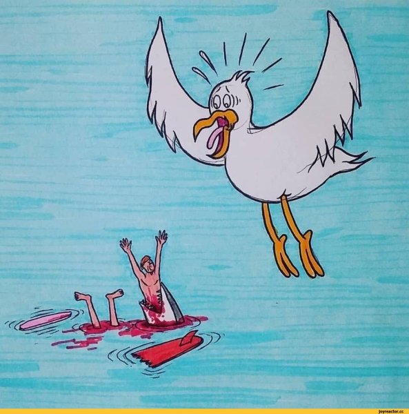 Смешные Чайки рисунок