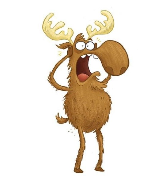 Смешной Лось