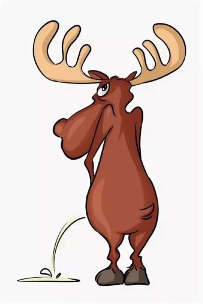 Смешной Лось