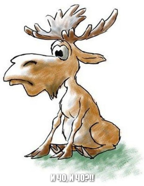 Смешной олень