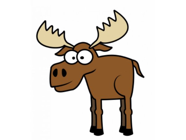 Лось из мультика