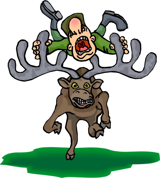 Олень карикатура