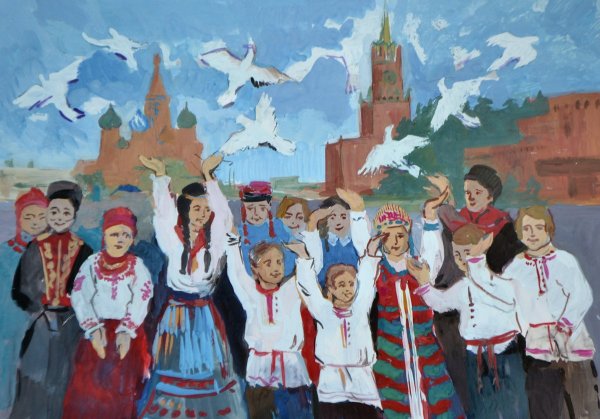 Рисунок на тему Дружба