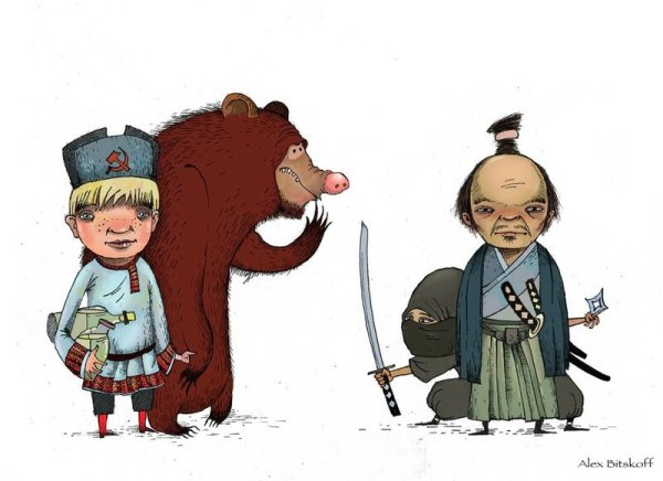 Карикатуры на русских людей