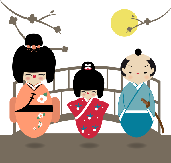 Японец вектор