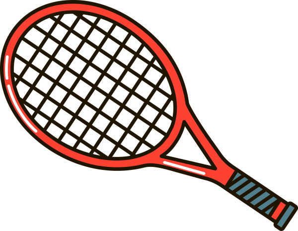 Теннисная ракетка для большого тенниса вектор