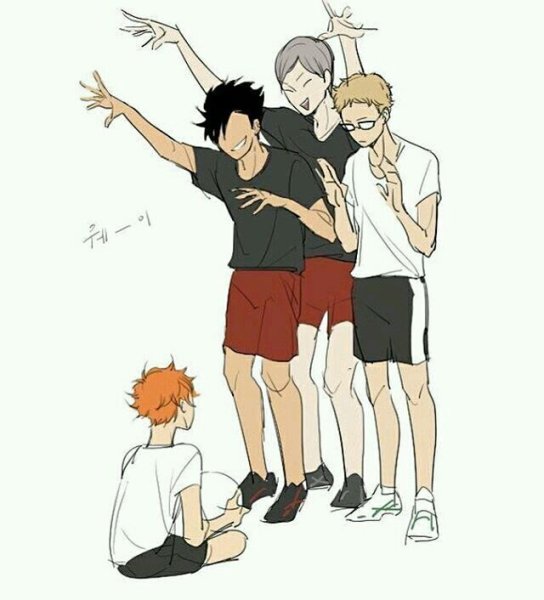 Команда Карасуно аниме