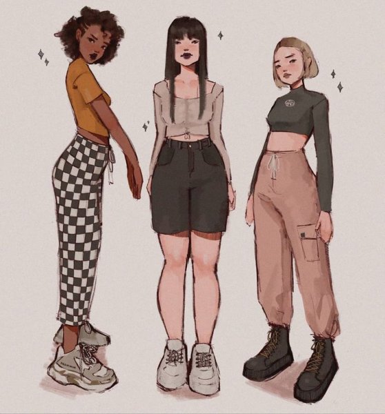 Одежда в мультяшном стиле