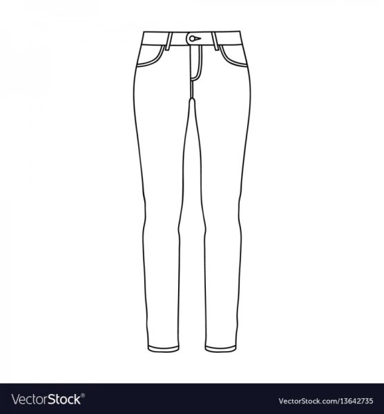 Трафарет на джинсы