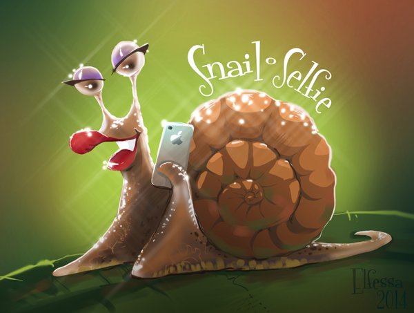 Прикольная улитка