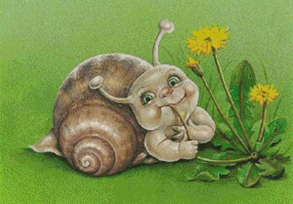 Смешная улитка рисунок