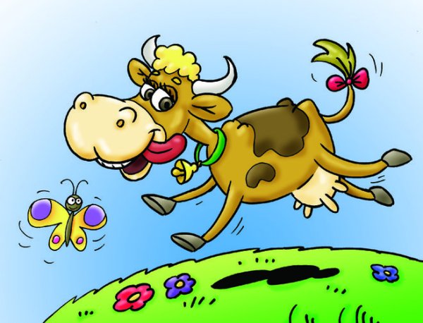 Рисунки коровы прикольные смешные