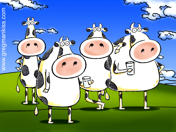 Веселая корова.